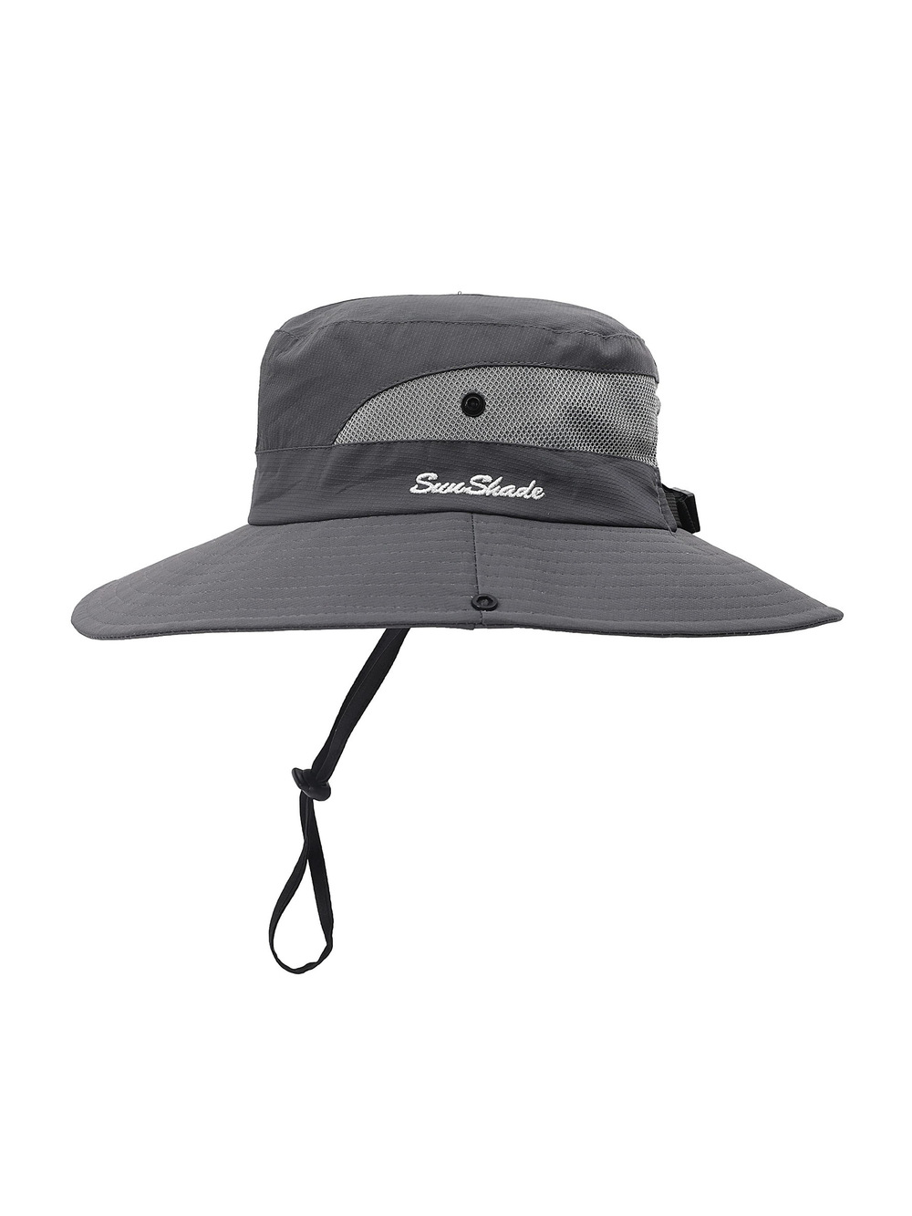 Womens Summer Sun Hat Beach Hat Wide Brim Outdoor UV | Gray | Size 6-7